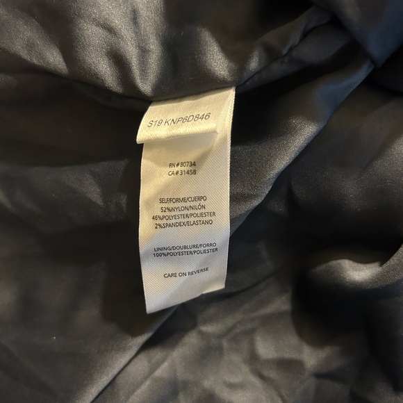 BCBGeneration Ruffle Bodice Maxi Dress Strapless Cocktail Gray Coral Size 2 - Picture 4 of 7